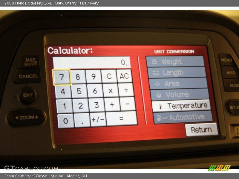 Dark Cherry Pearl / Ivory 2008 Honda Odyssey EX-L