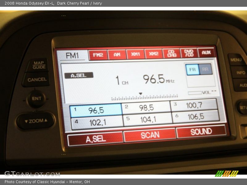 Dark Cherry Pearl / Ivory 2008 Honda Odyssey EX-L