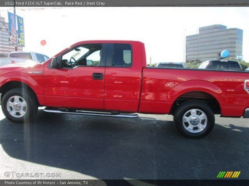 Race Red / Steel Gray 2012 Ford F150 XLT SuperCab