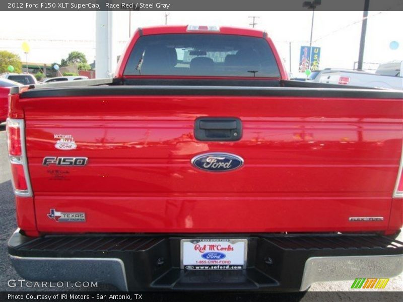 Race Red / Steel Gray 2012 Ford F150 XLT SuperCab