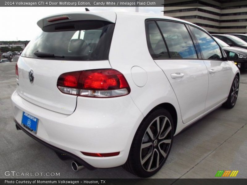 Candy White / Intelagos Plaid Cloth 2014 Volkswagen GTI 4 Door Wolfsburg Edition