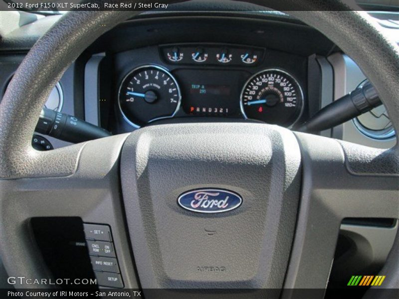 Race Red / Steel Gray 2012 Ford F150 XLT SuperCab