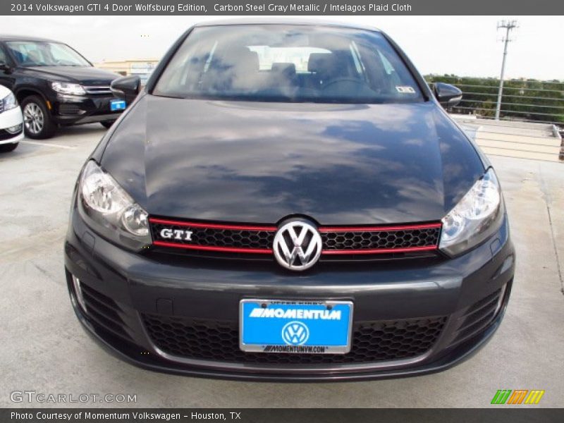 Carbon Steel Gray Metallic / Intelagos Plaid Cloth 2014 Volkswagen GTI 4 Door Wolfsburg Edition