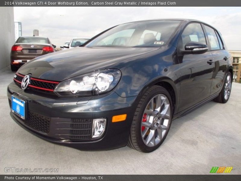 Carbon Steel Gray Metallic / Intelagos Plaid Cloth 2014 Volkswagen GTI 4 Door Wolfsburg Edition