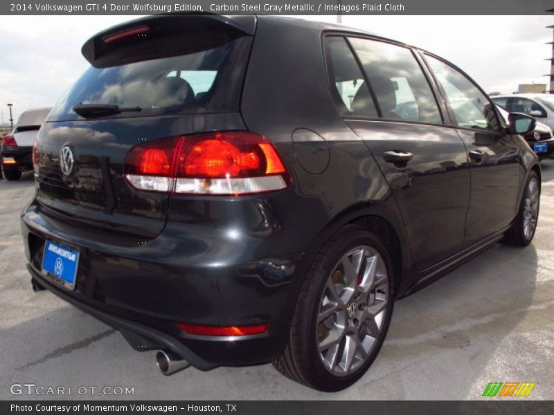 Carbon Steel Gray Metallic / Intelagos Plaid Cloth 2014 Volkswagen GTI 4 Door Wolfsburg Edition