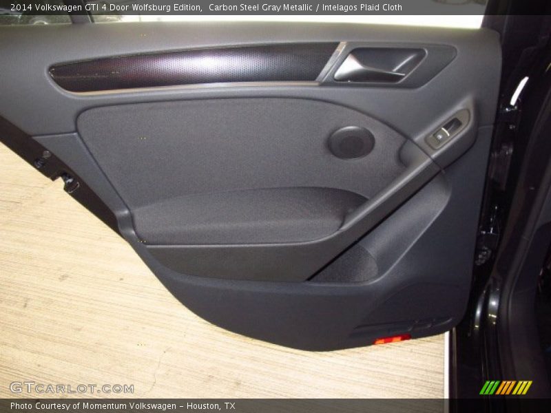 Carbon Steel Gray Metallic / Intelagos Plaid Cloth 2014 Volkswagen GTI 4 Door Wolfsburg Edition