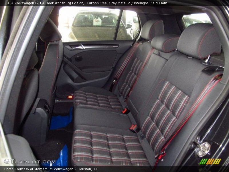 Carbon Steel Gray Metallic / Intelagos Plaid Cloth 2014 Volkswagen GTI 4 Door Wolfsburg Edition