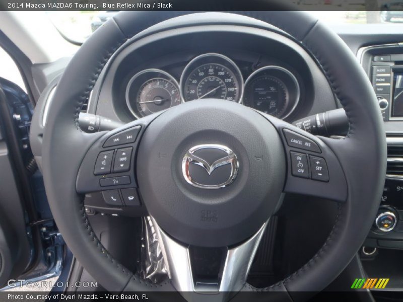 Blue Reflex Mica / Black 2014 Mazda MAZDA6 Touring