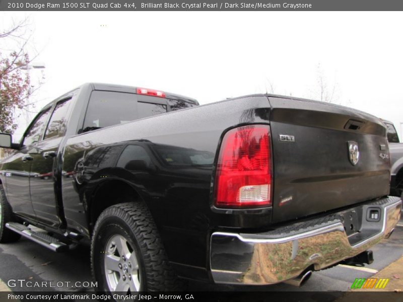 Brilliant Black Crystal Pearl / Dark Slate/Medium Graystone 2010 Dodge Ram 1500 SLT Quad Cab 4x4