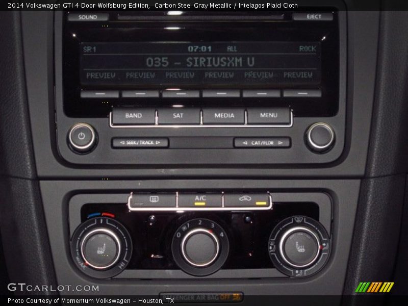 Carbon Steel Gray Metallic / Intelagos Plaid Cloth 2014 Volkswagen GTI 4 Door Wolfsburg Edition