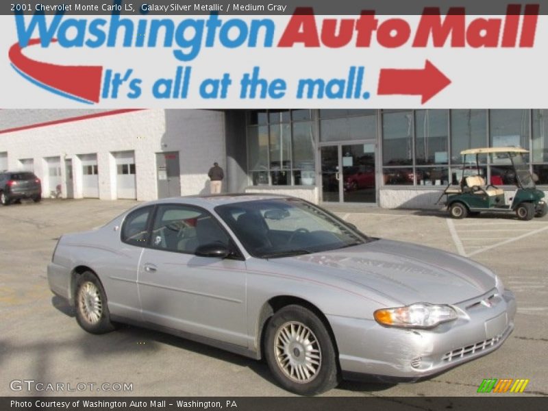Galaxy Silver Metallic / Medium Gray 2001 Chevrolet Monte Carlo LS