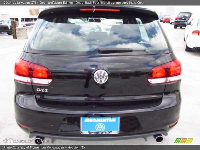 Deep Black Pearl Metallic / Intelagos Plaid Cloth 2014 Volkswagen GTI 4 Door Wolfsburg Edition