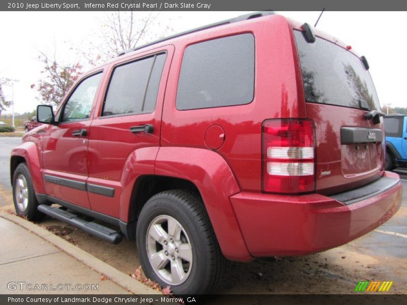 Inferno Red Crystal Pearl / Dark Slate Gray 2010 Jeep Liberty Sport