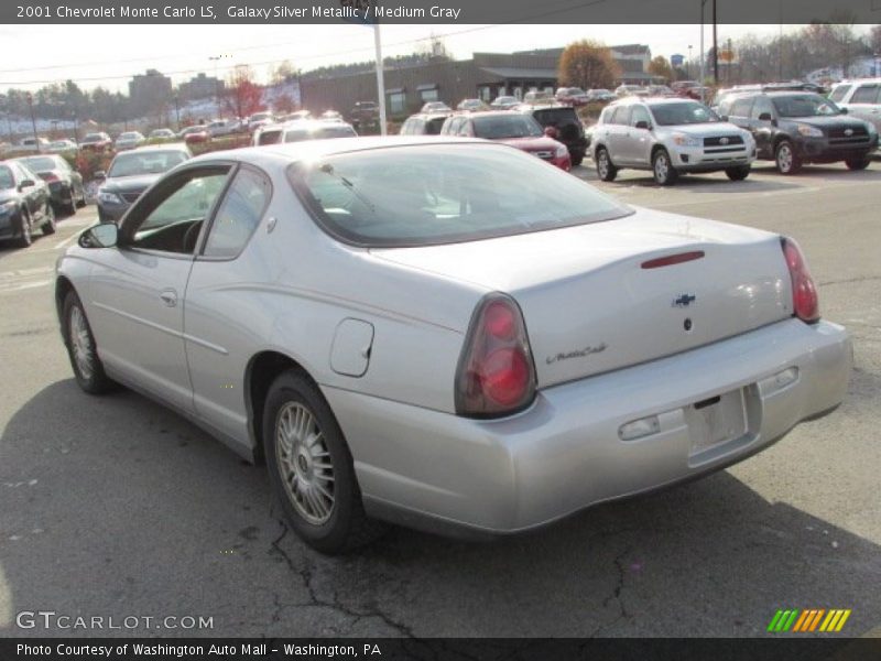 Galaxy Silver Metallic / Medium Gray 2001 Chevrolet Monte Carlo LS