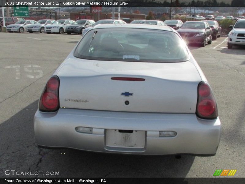Galaxy Silver Metallic / Medium Gray 2001 Chevrolet Monte Carlo LS