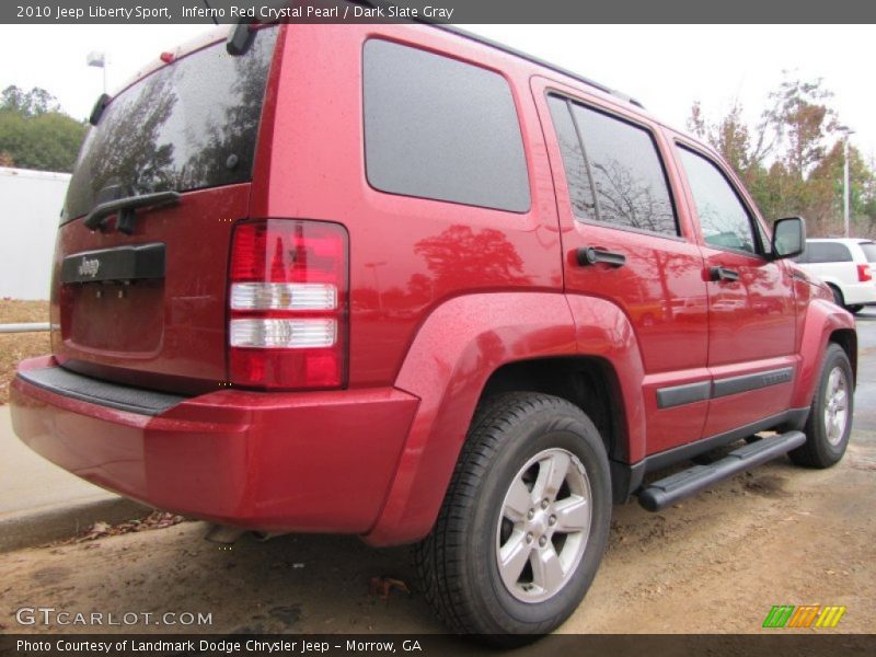 Inferno Red Crystal Pearl / Dark Slate Gray 2010 Jeep Liberty Sport