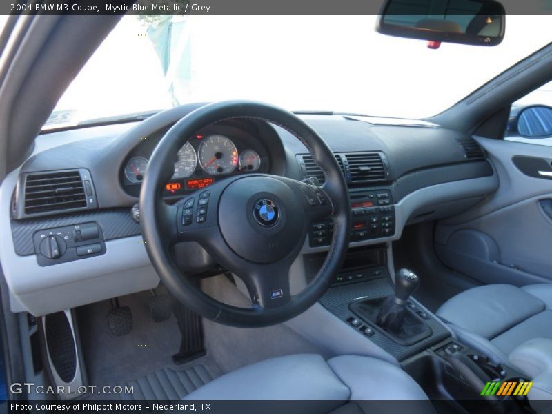 Mystic Blue Metallic / Grey 2004 BMW M3 Coupe