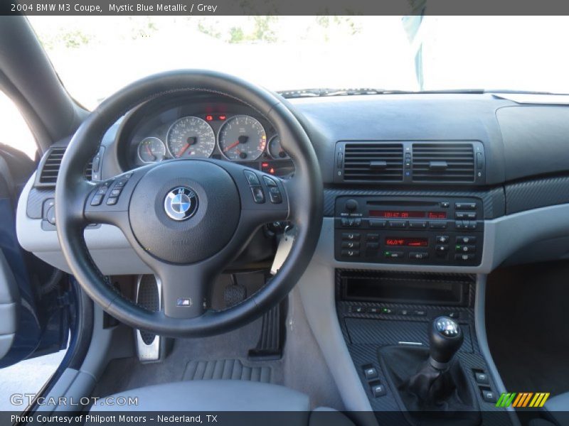 Mystic Blue Metallic / Grey 2004 BMW M3 Coupe