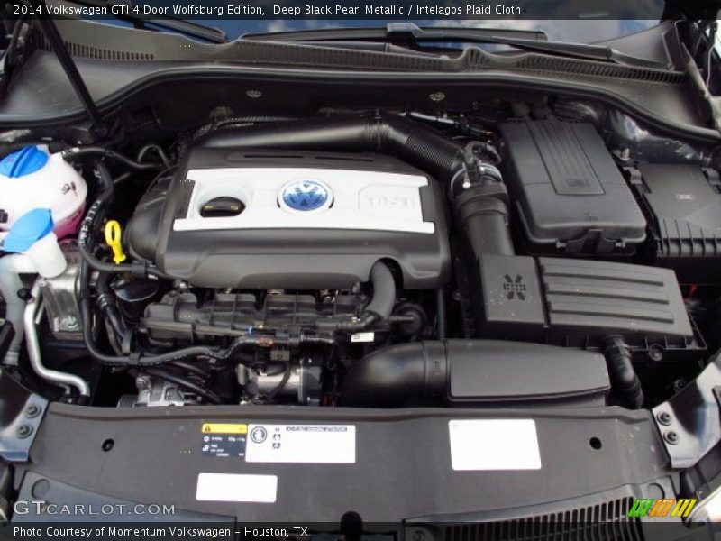 Deep Black Pearl Metallic / Intelagos Plaid Cloth 2014 Volkswagen GTI 4 Door Wolfsburg Edition