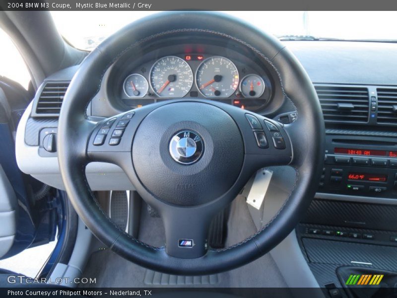 Mystic Blue Metallic / Grey 2004 BMW M3 Coupe