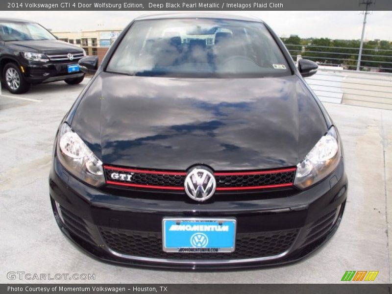 Deep Black Pearl Metallic / Intelagos Plaid Cloth 2014 Volkswagen GTI 4 Door Wolfsburg Edition