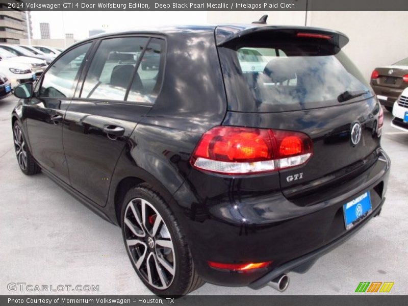 Deep Black Pearl Metallic / Intelagos Plaid Cloth 2014 Volkswagen GTI 4 Door Wolfsburg Edition