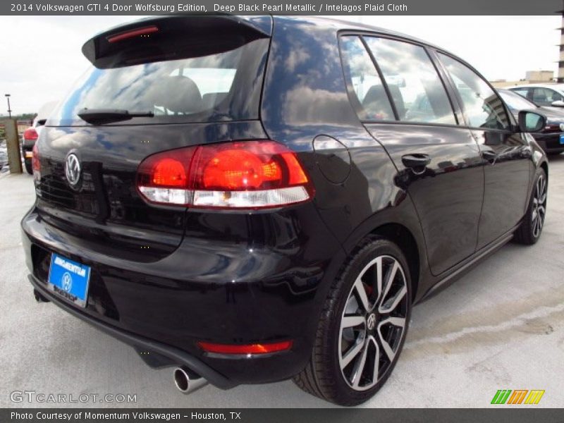 Deep Black Pearl Metallic / Intelagos Plaid Cloth 2014 Volkswagen GTI 4 Door Wolfsburg Edition