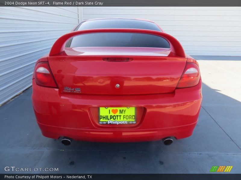 Flame Red / Dark Slate Gray 2004 Dodge Neon SRT-4