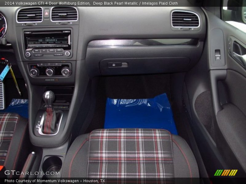 Deep Black Pearl Metallic / Intelagos Plaid Cloth 2014 Volkswagen GTI 4 Door Wolfsburg Edition