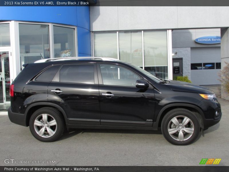 Ebony Black / Black 2013 Kia Sorento EX V6 AWD