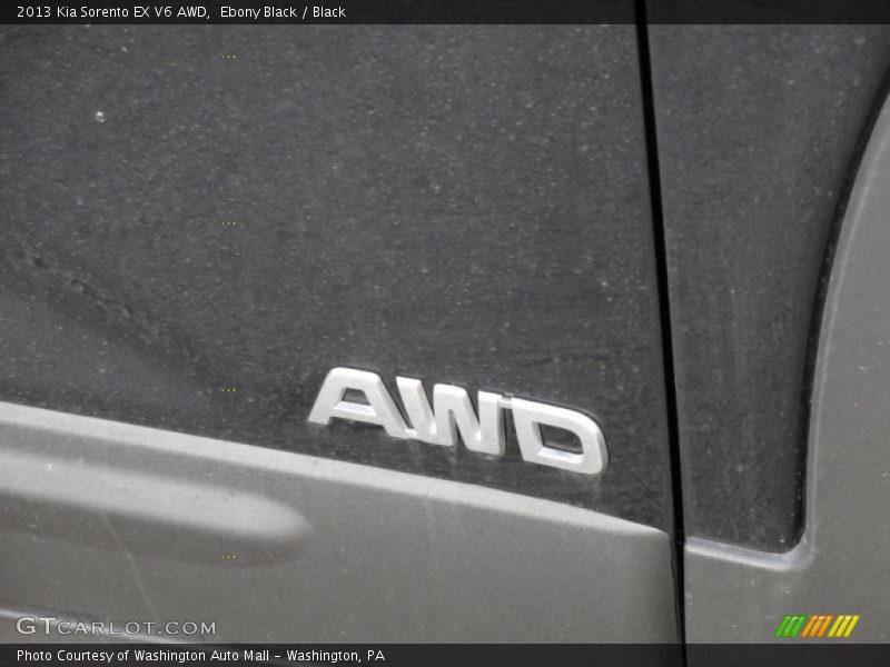 Ebony Black / Black 2013 Kia Sorento EX V6 AWD