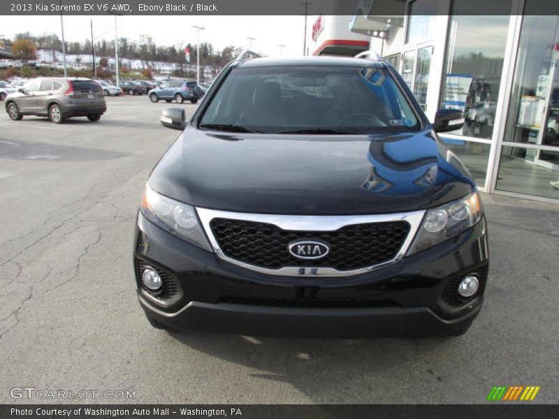 Ebony Black / Black 2013 Kia Sorento EX V6 AWD