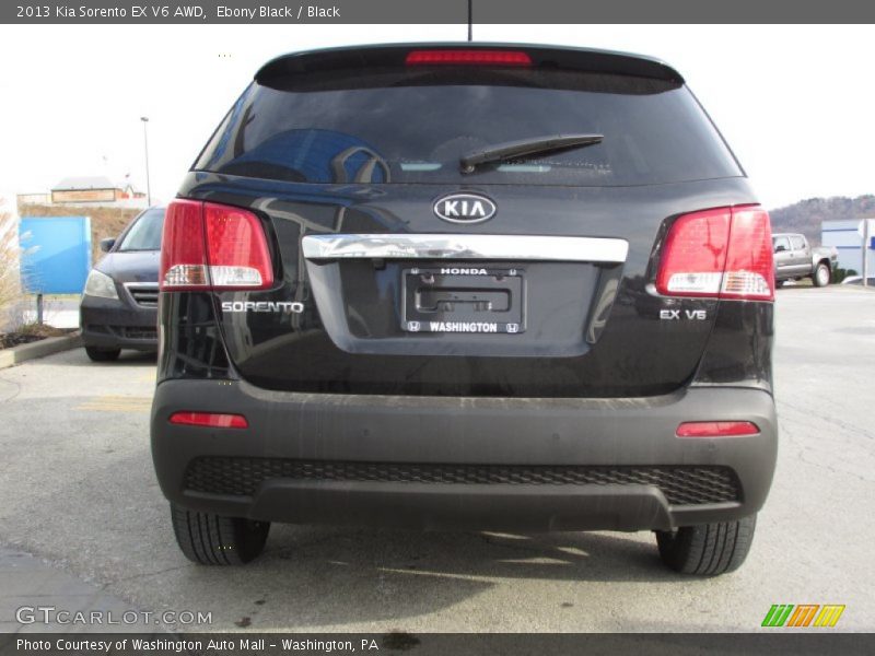 Ebony Black / Black 2013 Kia Sorento EX V6 AWD