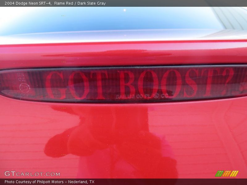 Flame Red / Dark Slate Gray 2004 Dodge Neon SRT-4