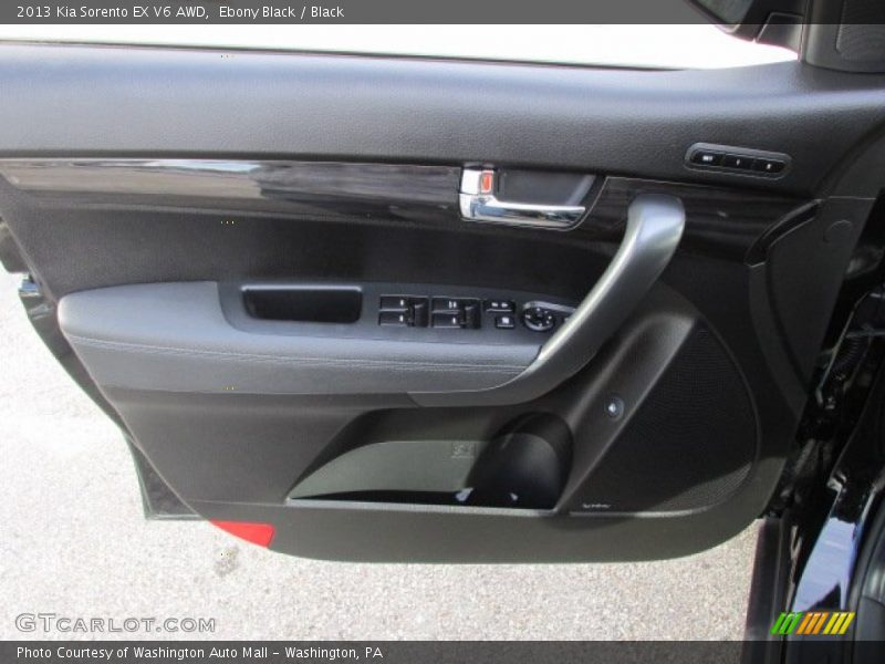 Ebony Black / Black 2013 Kia Sorento EX V6 AWD