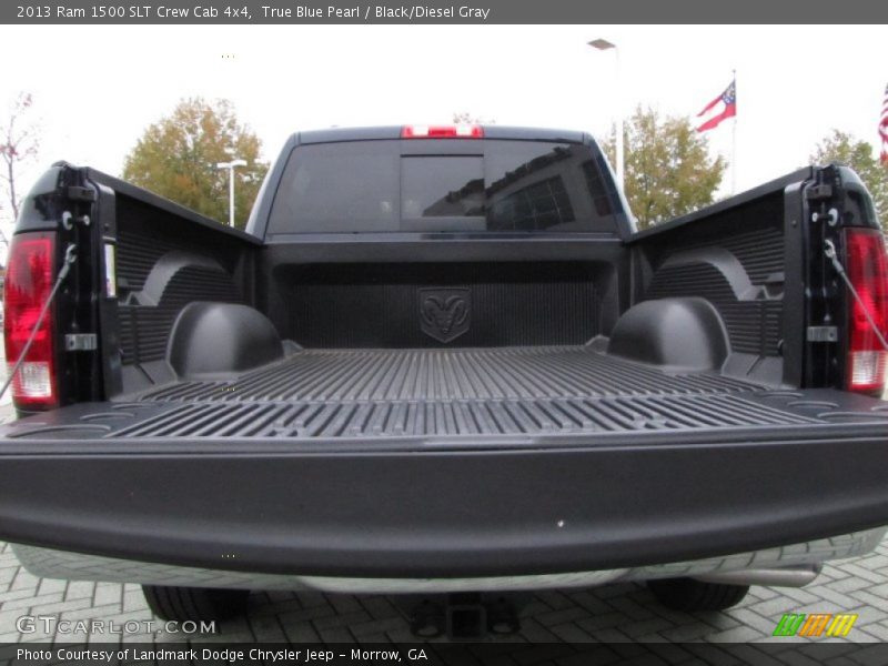 True Blue Pearl / Black/Diesel Gray 2013 Ram 1500 SLT Crew Cab 4x4