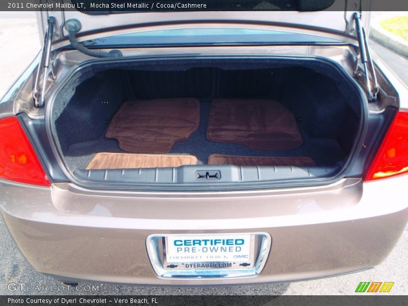 Mocha Steel Metallic / Cocoa/Cashmere 2011 Chevrolet Malibu LT