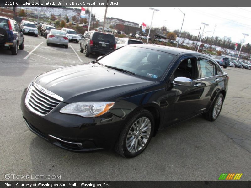 Brilliant Black Crystal Pearl / Black 2011 Chrysler 200 Limited