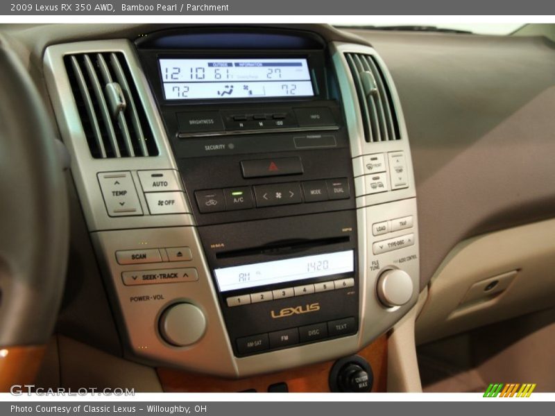 Bamboo Pearl / Parchment 2009 Lexus RX 350 AWD