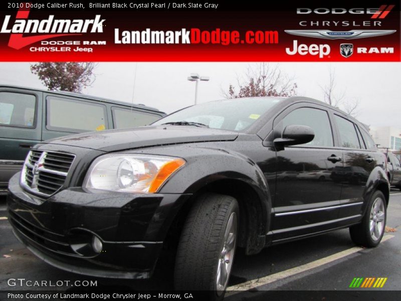Brilliant Black Crystal Pearl / Dark Slate Gray 2010 Dodge Caliber Rush