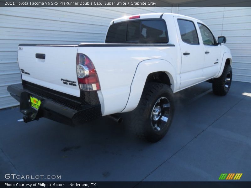 Super White / Graphite Gray 2011 Toyota Tacoma V6 SR5 PreRunner Double Cab