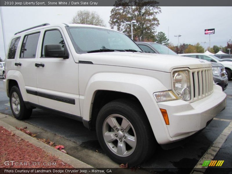 Stone White / Dark Slate Gray 2010 Jeep Liberty Sport
