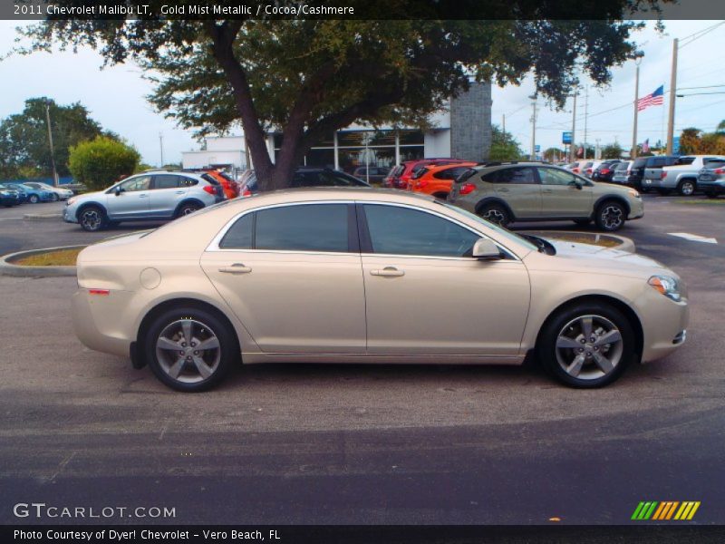 Gold Mist Metallic / Cocoa/Cashmere 2011 Chevrolet Malibu LT