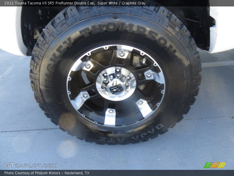 Super White / Graphite Gray 2011 Toyota Tacoma V6 SR5 PreRunner Double Cab
