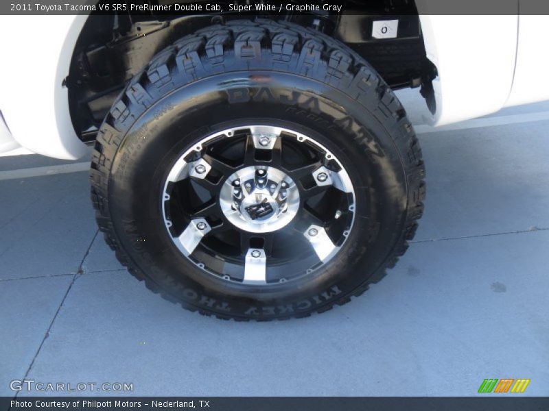 Super White / Graphite Gray 2011 Toyota Tacoma V6 SR5 PreRunner Double Cab