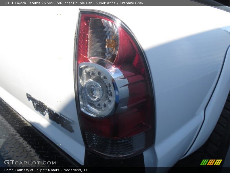 Super White / Graphite Gray 2011 Toyota Tacoma V6 SR5 PreRunner Double Cab
