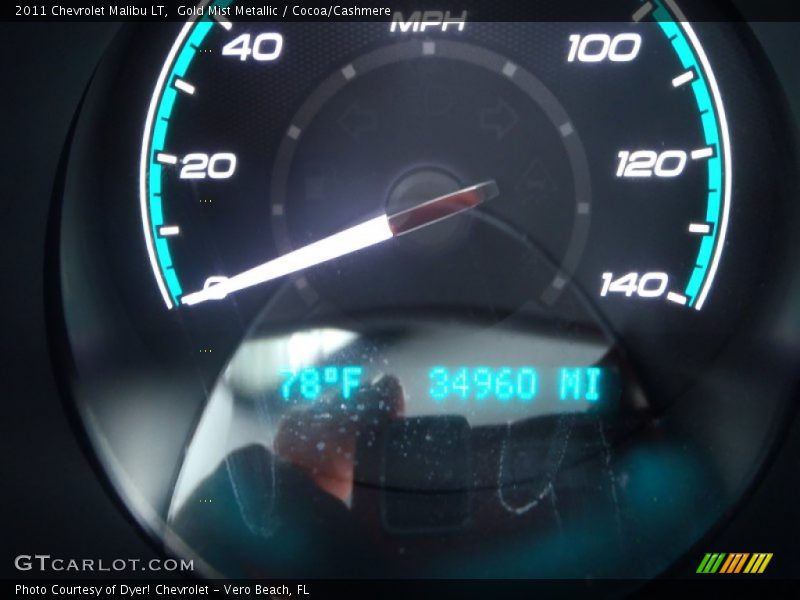 Gold Mist Metallic / Cocoa/Cashmere 2011 Chevrolet Malibu LT