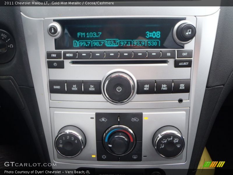 Gold Mist Metallic / Cocoa/Cashmere 2011 Chevrolet Malibu LT