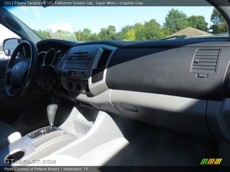 Super White / Graphite Gray 2011 Toyota Tacoma V6 SR5 PreRunner Double Cab