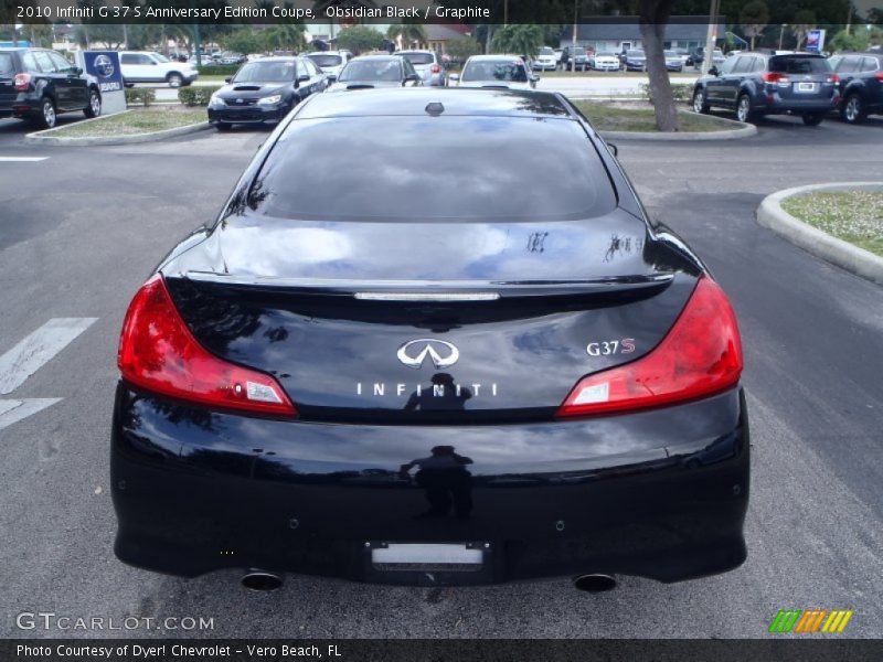 Obsidian Black / Graphite 2010 Infiniti G 37 S Anniversary Edition Coupe